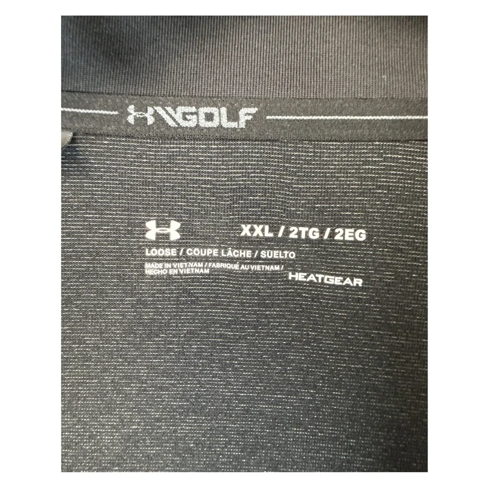 Under Armour Golf HeatGear Quarter Zip Pullover Gray Heather Mens XXL‎ Loose Fit